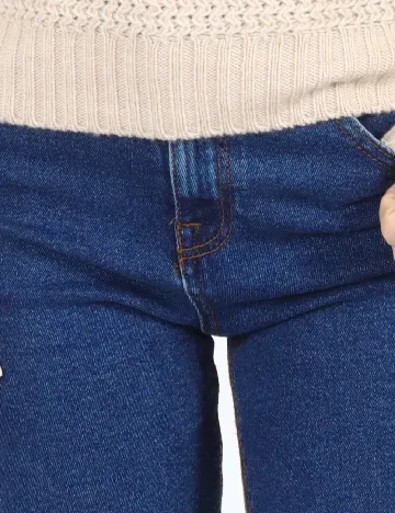 Blugi Bershka, albastru Albastru