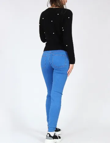 Blugi Bershka, albastru Albastru