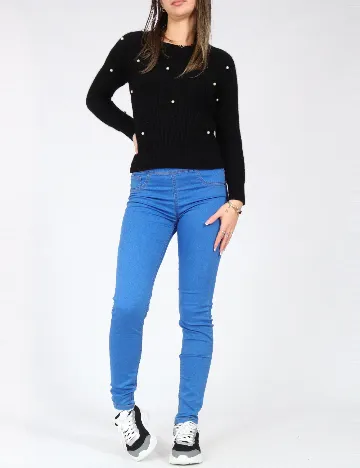 Blugi Bershka, albastru Albastru