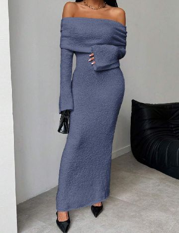 Rochie lunga SHEIN, albastru