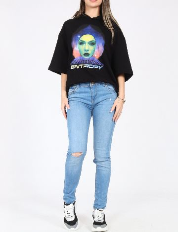 Blugi Bershka, albastru