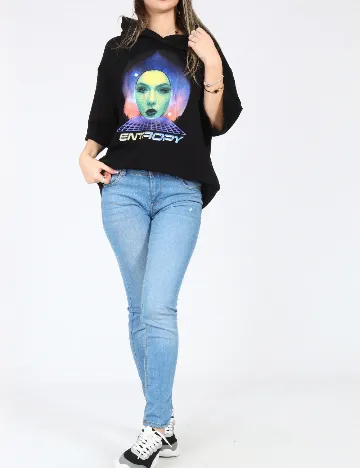 Blugi Bershka, albastru Albastru