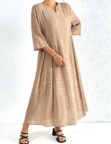 Rochie lunga SHEIN, crem