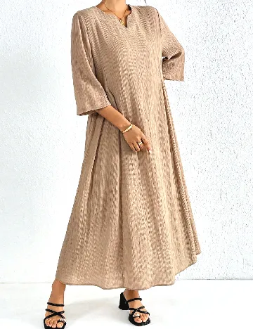 Rochie lunga SHEIN, crem Crem