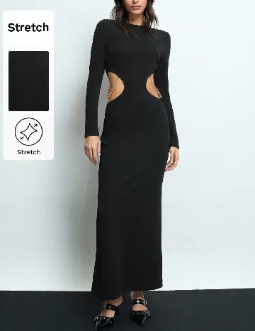 Rochie lunga SHEIN, negru Negru