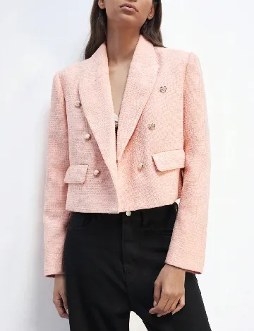 Sacou SHEIN, roz Roz