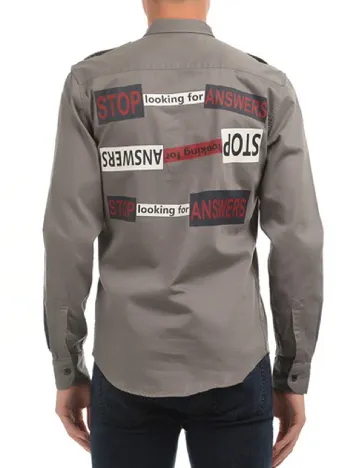 Camasa Zara, gri Gri