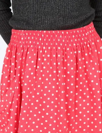 Fusta Zara, roz Rosu