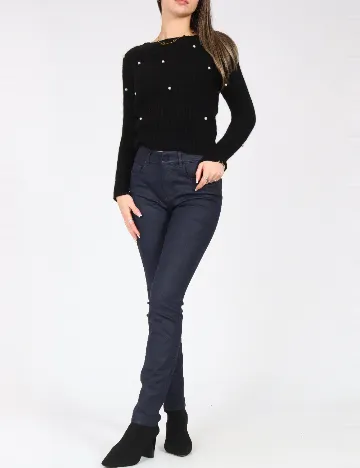 Pantaloni Massimo Dutti, bleumarin Albastru