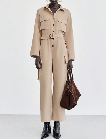 Salopeta SHEIN, crem