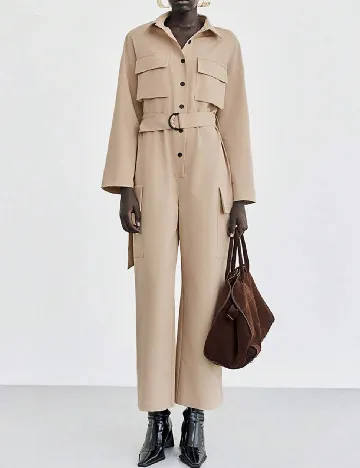 Salopeta SHEIN, crem Crem