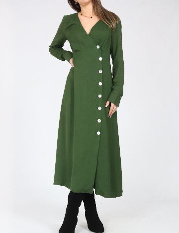 Rochie medie Massimo Dutti, verde