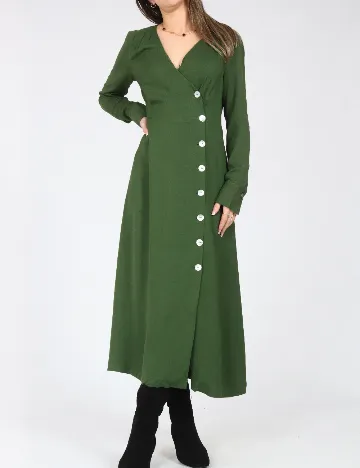 Rochie medie Massimo Dutti, verde Verde