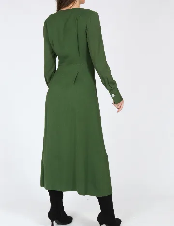 Rochie medie Massimo Dutti, verde Verde