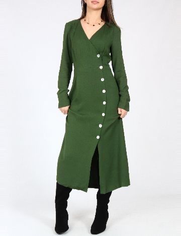 Rochie medie Massimo Dutti, verde