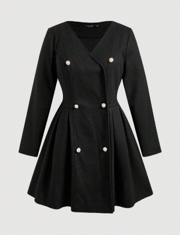 Palton SHEIN CURVE, negru