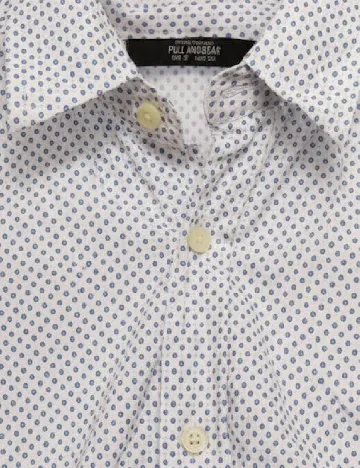 Camasa Pull&Bear, alb Alb