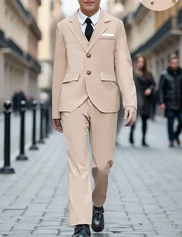 Costum Shein Kids, crem Crem