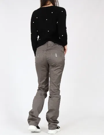 Pantaloni Zara, gri inchis Gri