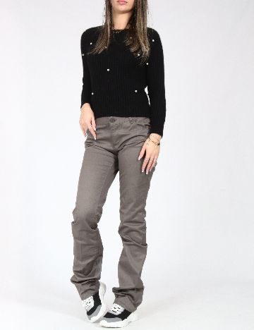 Pantaloni Zara, gri inchis