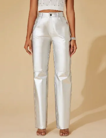 Pantaloni SHEIN, argintiu Gri