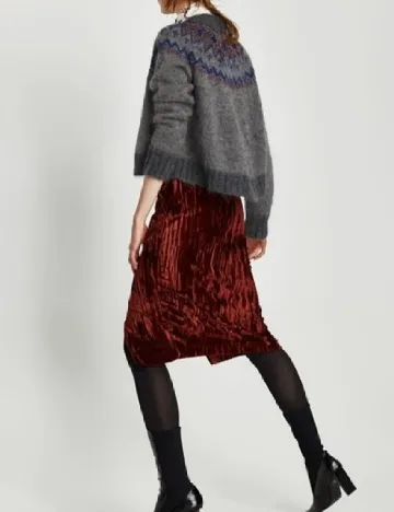 Fusta Zara, caramiziu Maro