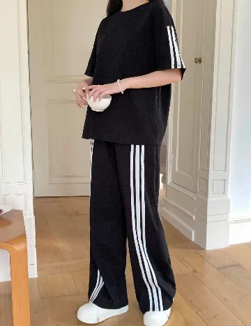 Compleu Shein Kids, negru Negru