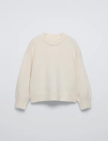 Pulover Zara, crem Crem