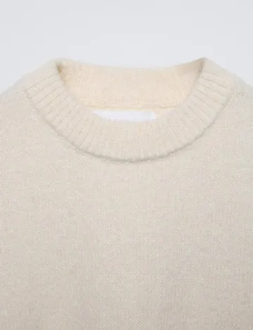 Pulover Zara, crem Crem