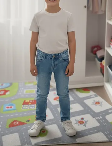 Blugi Zara, albastru Albastru