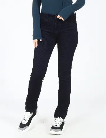 Pantaloni Zara, bleumarin Albastru