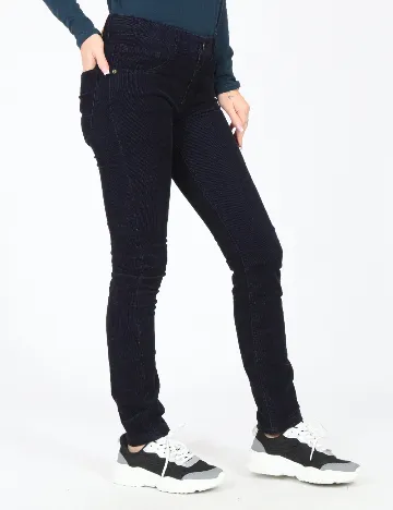 Pantaloni Zara, bleumarin Albastru