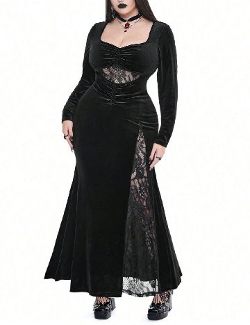 Rochie lunga SHEIN CURVE, negru