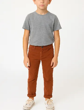 Pantaloni Zara, caramiziu Portocaliu