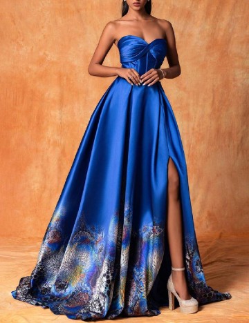 Rochie lunga Smilprince, albastru