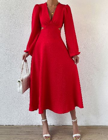 Rochie medie SHEIN, rosu