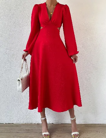 Rochie medie SHEIN, rosu Rosu