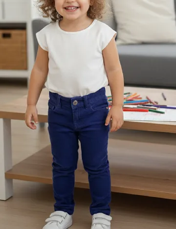 Pantaloni Zara, albastru Albastru