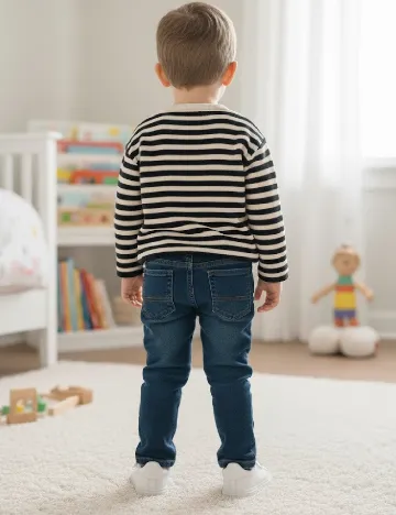 Bluza Zara, ecru/verde inchis Crem