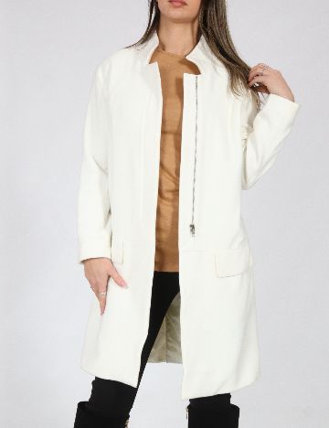 Palton Zara, ecru