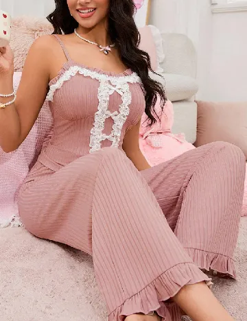 Pijama SHEIN, roz Roz