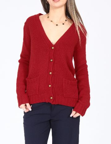 Cardigan Zara, rosu