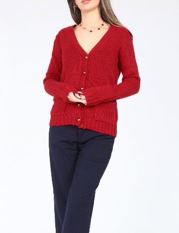 Cardigan Zara, rosu