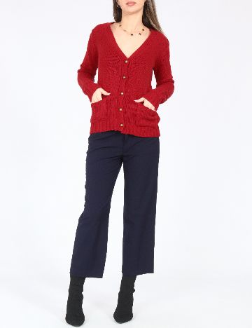 Cardigan Zara, rosu