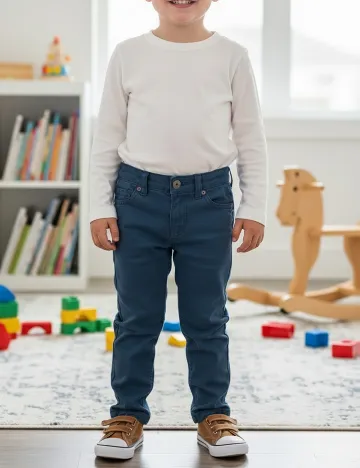 Pantaloni Zara, albastru Albastru