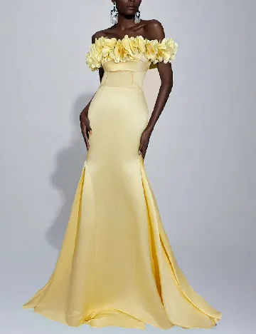 Rochie lunga SHEIN, galben Galben