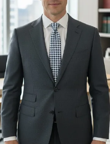 Cravata Massimo Dutti, alb/albastru Alb