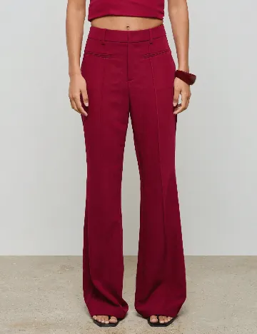 Pantaloni SHEIN, visiniu Rosu