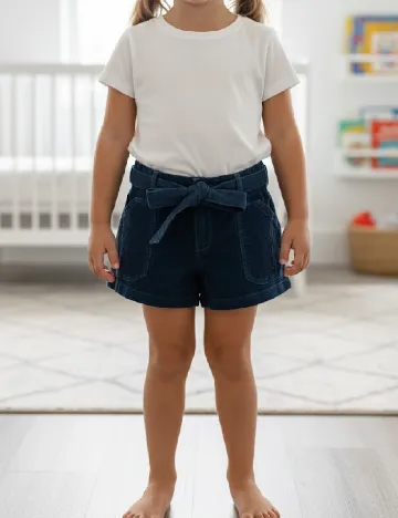 Pantaloni scurti Zara, albastru Albastru