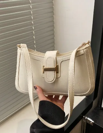 Geanta SHEIN, ecru Alb